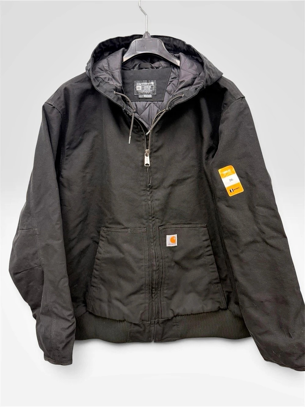 Carhartt J130 Washed Duck Active Jacket Black Large